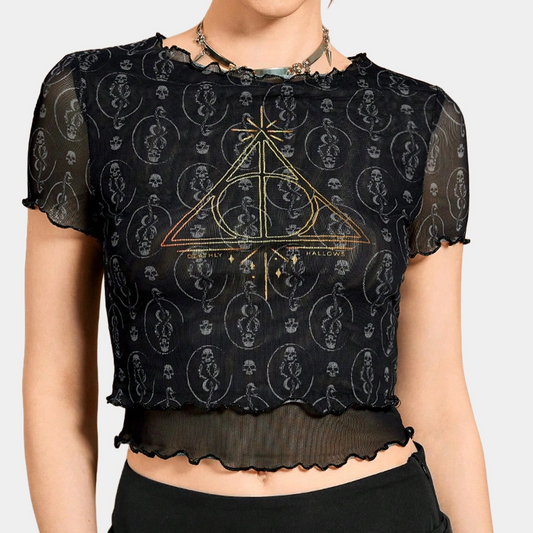 Blusa Crop Top Reliquias