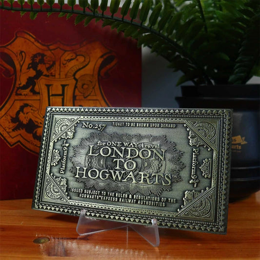 Boleto Metálico Expreso de Hogwarts