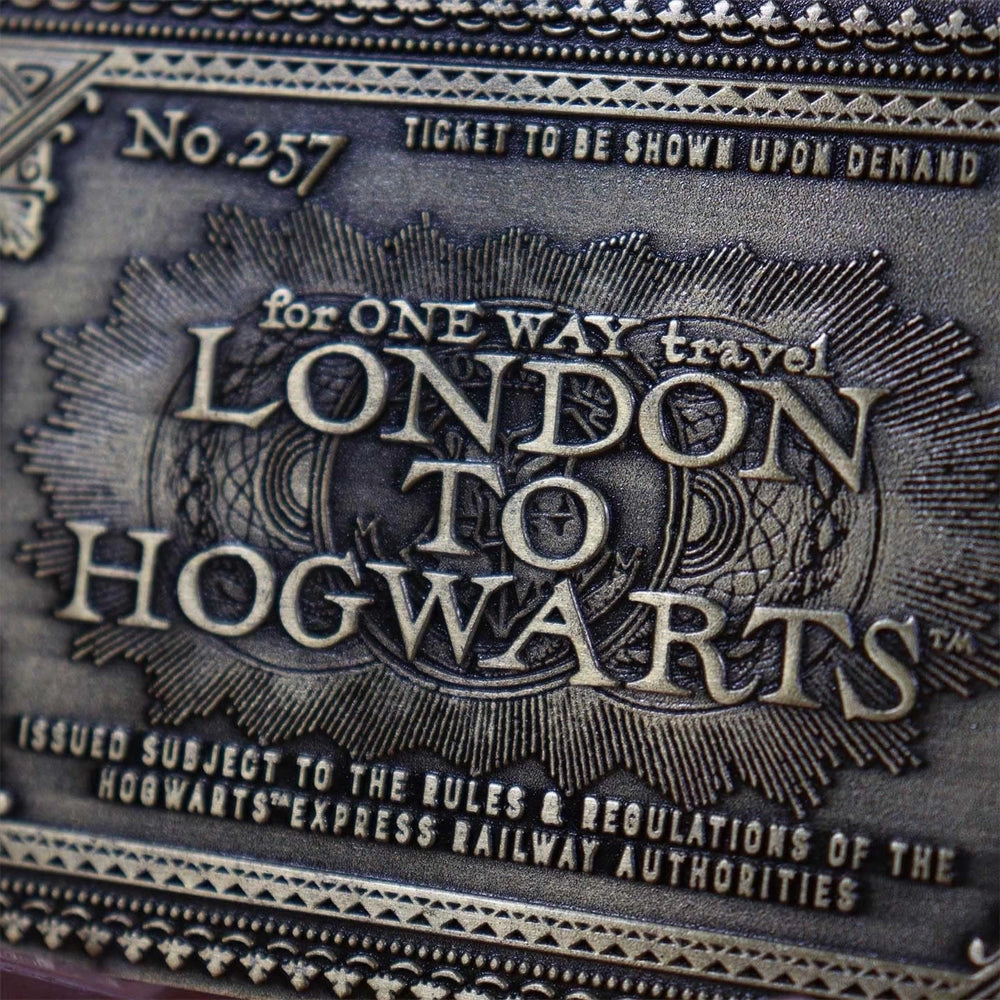 Boleto Metálico Expreso de Hogwarts