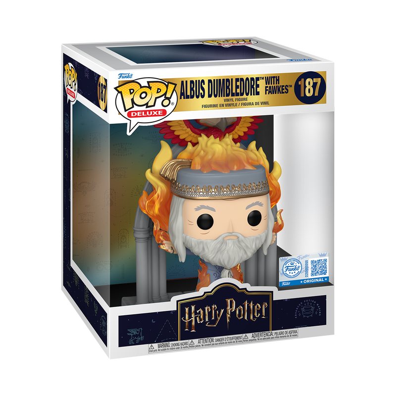 Pop! Deluxe Albus Dumbledore con Fawkes