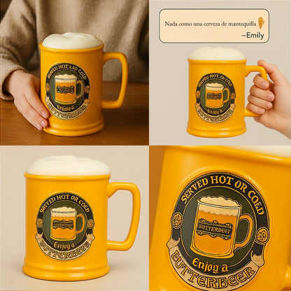 Taza Butterbeer con Tapa