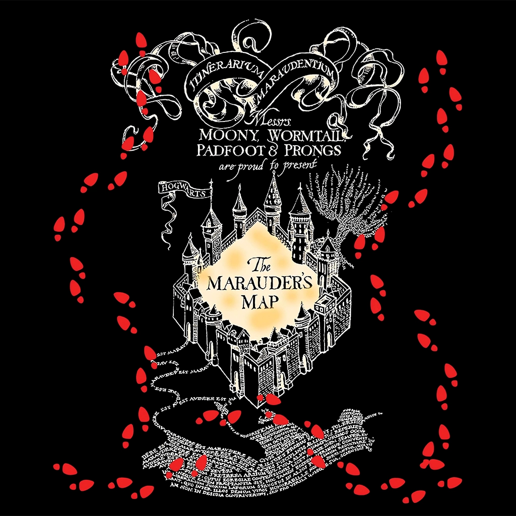 Termo Harry Potter Mapa Del Merodeador Negro